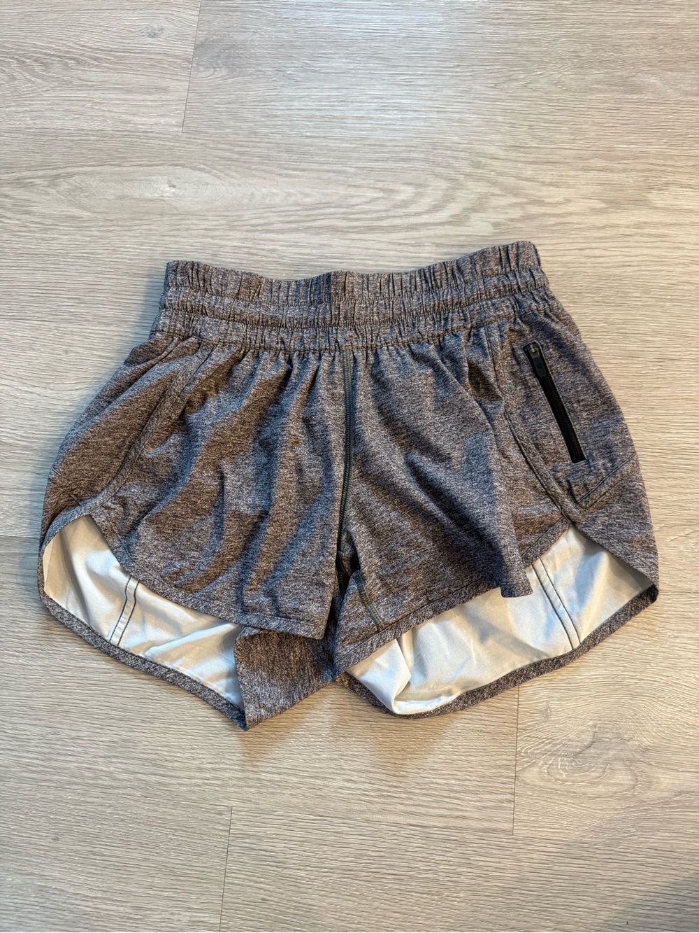lululemon athletica Heather Gray Athletic Running Shorts